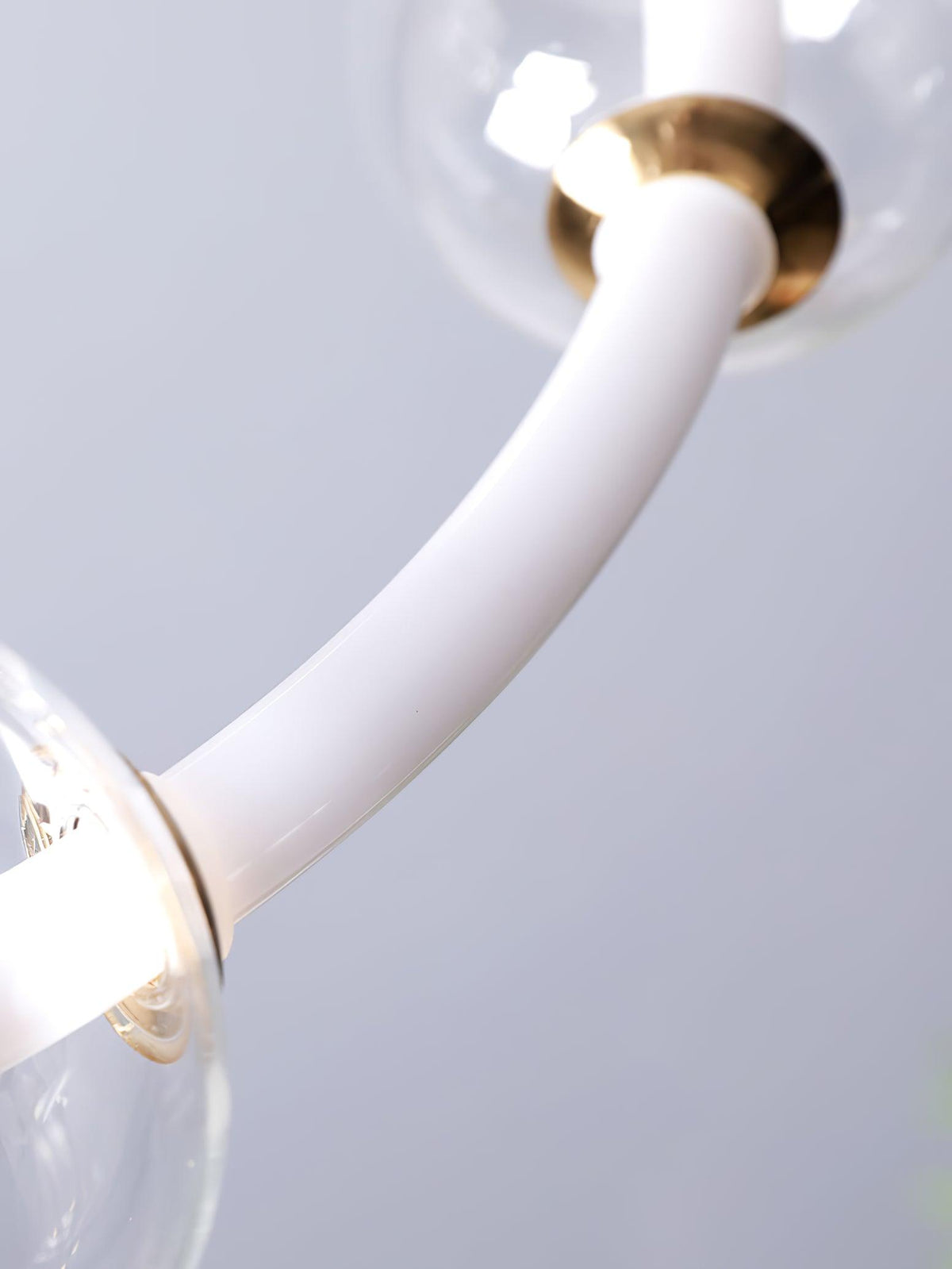 Cera lámpara de araña Bubble transparente Ring Contemporary minimalista