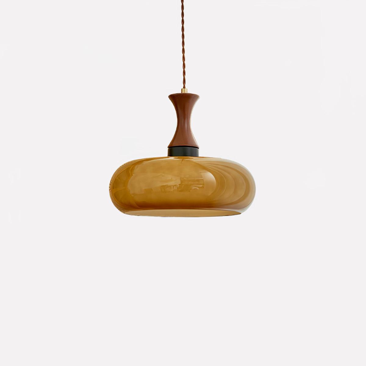Cadenza lámpara colgante de madera estilo