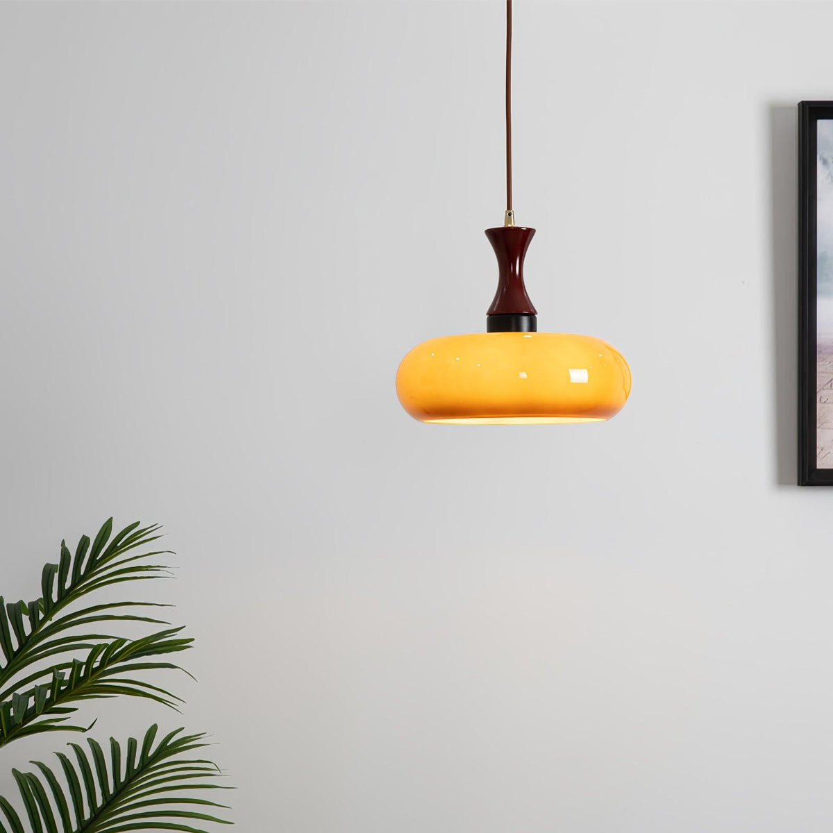 Cadenza lámpara colgante de madera estilo