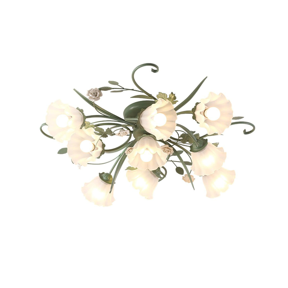 Nylirir lámpara de techo única de arte clásico en cerámica