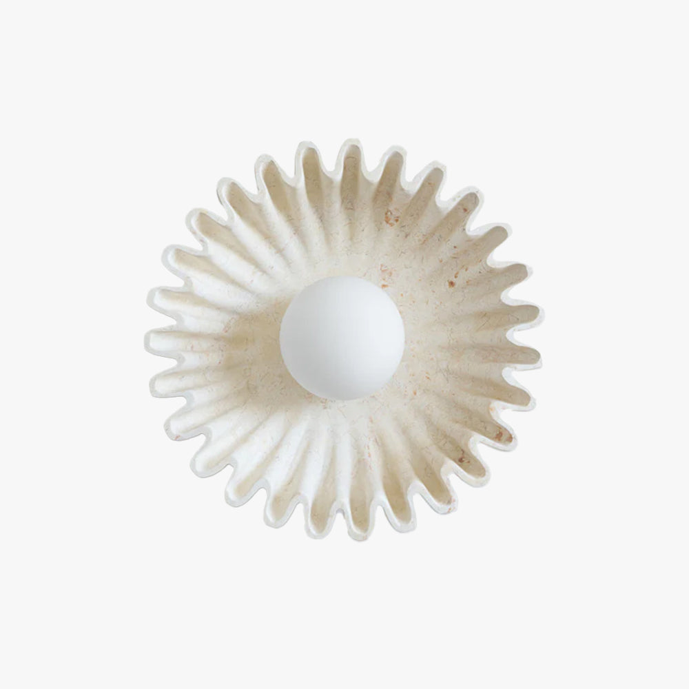 Skyler Unusual Round Marble Glass Wall Lamp