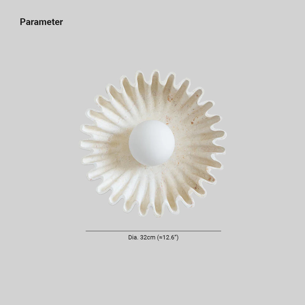 Skyler Unusual Round Marble Glass Wall Lamp