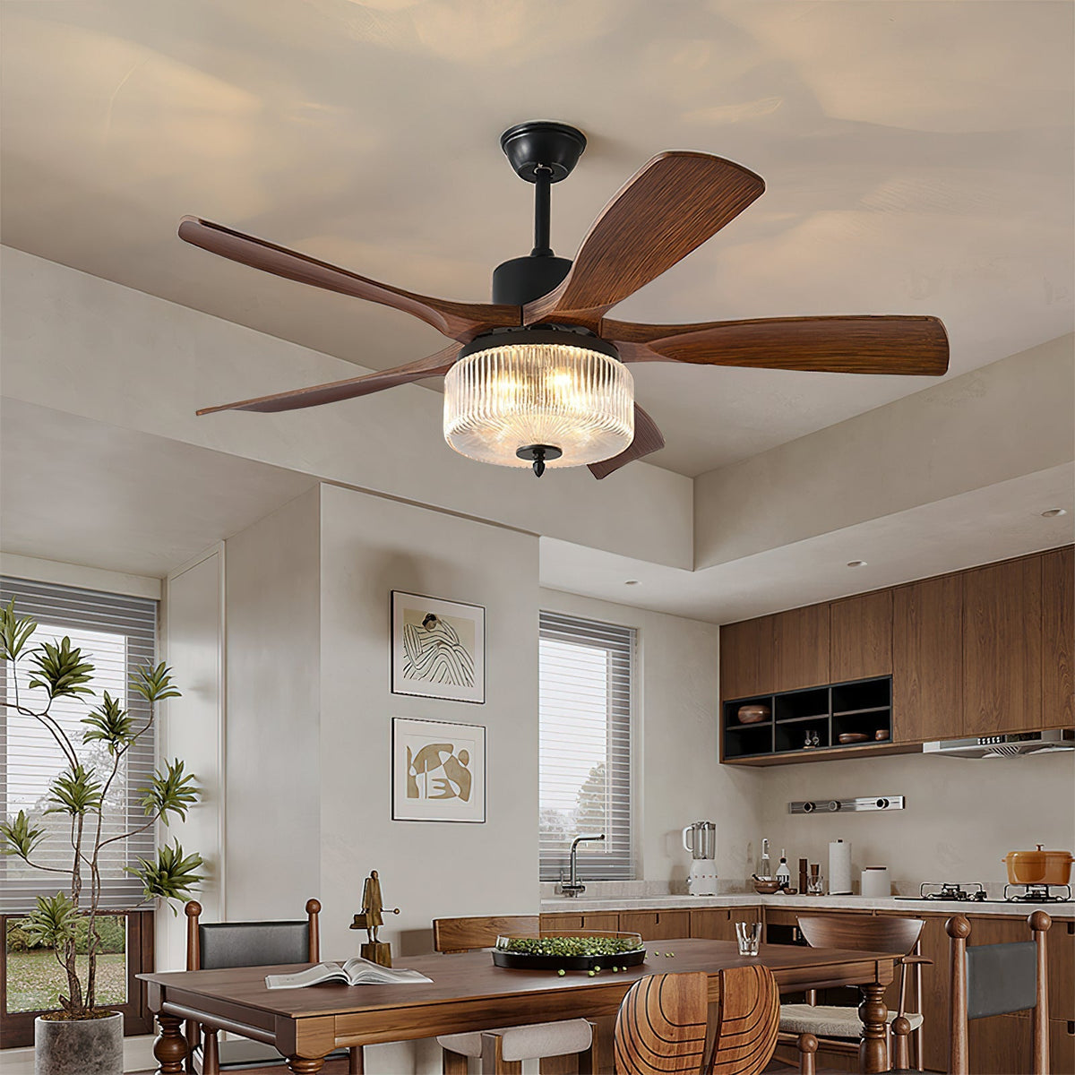 Rivanel ventilador de techo con luz