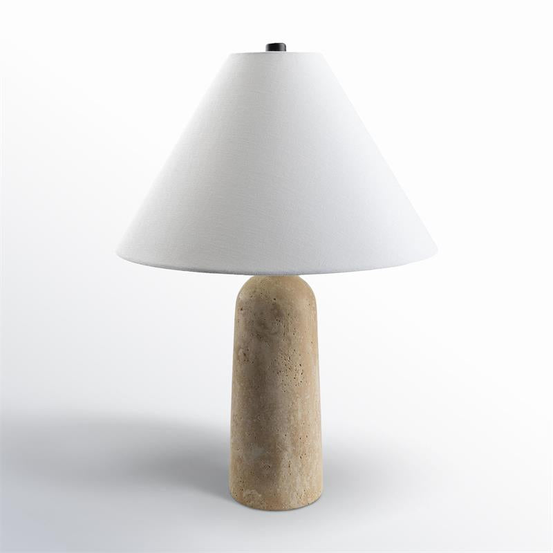 Astere lámpara de mesa travertino
