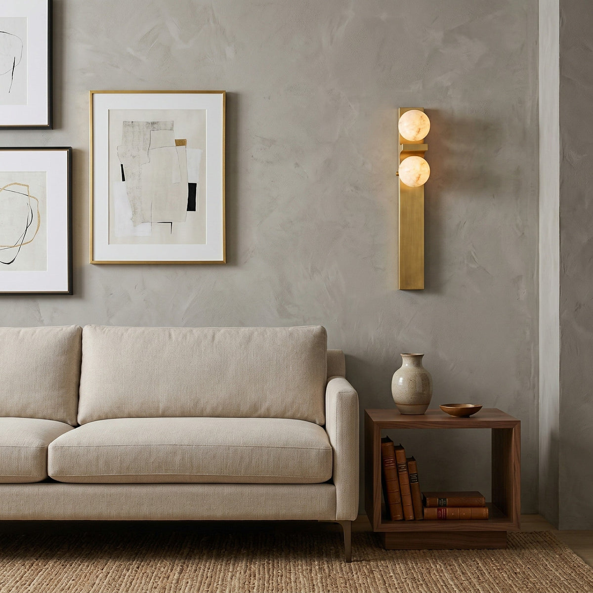 Auralen aplique de pared de alabastro