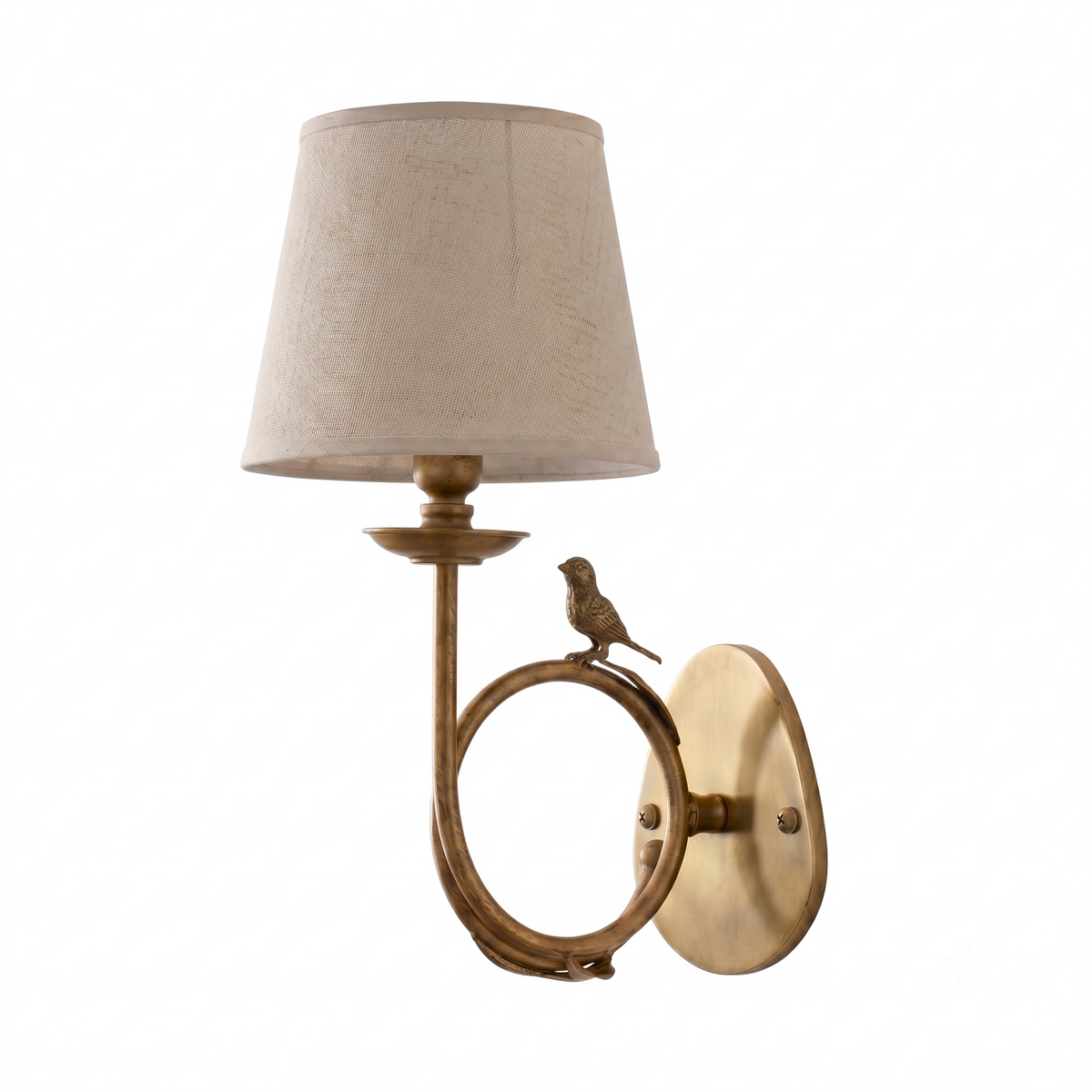 Orvienne aplique de pared de tejido Bird