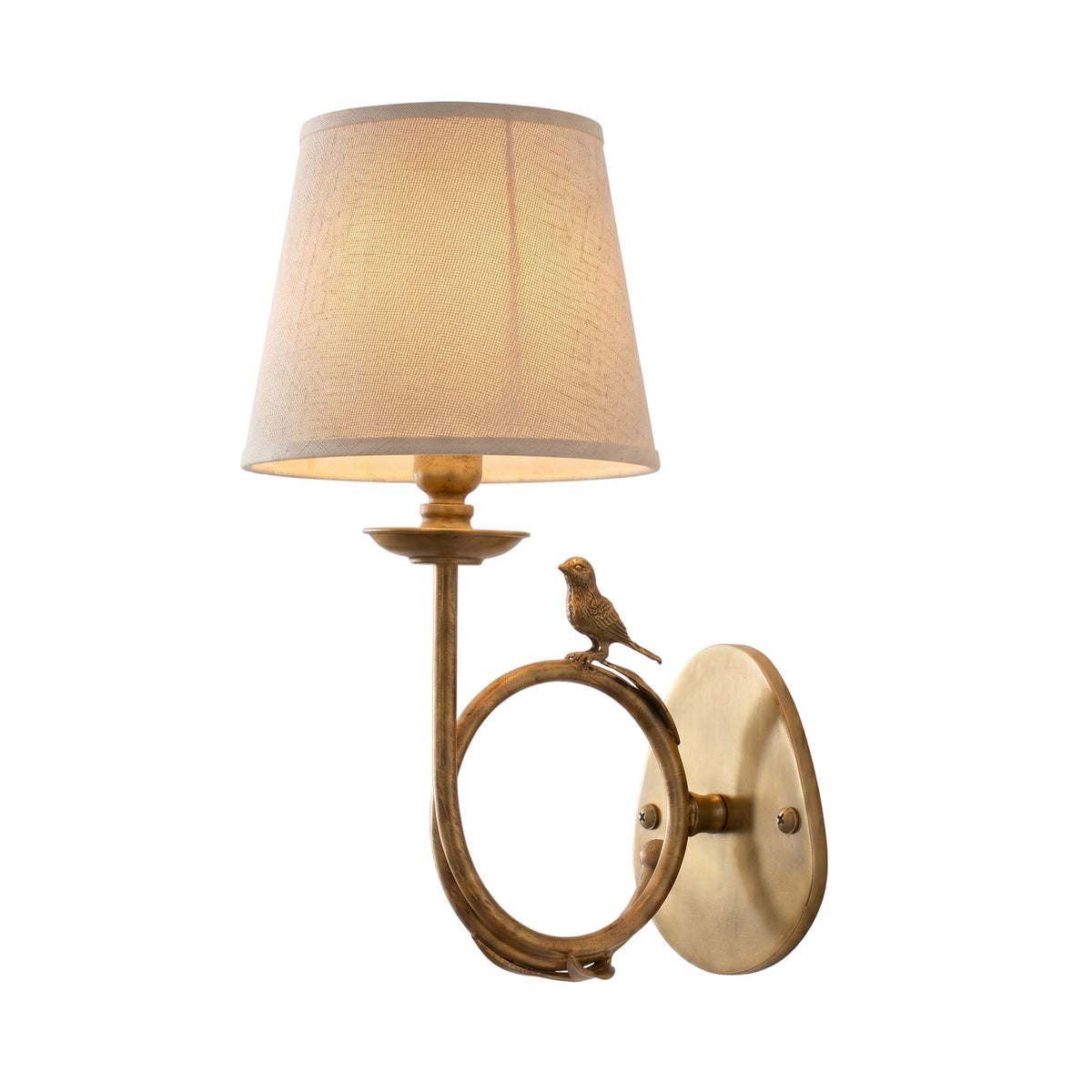 Orvienne aplique de pared de tejido Bird