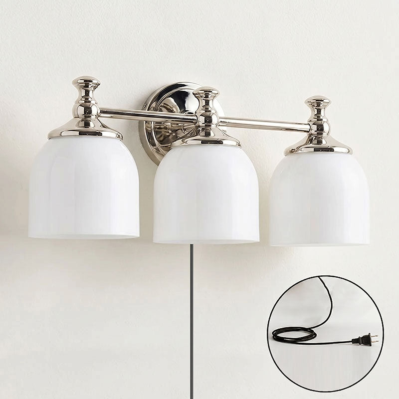 Celiaya aplique de pared con vidrio y enchufe enchufable