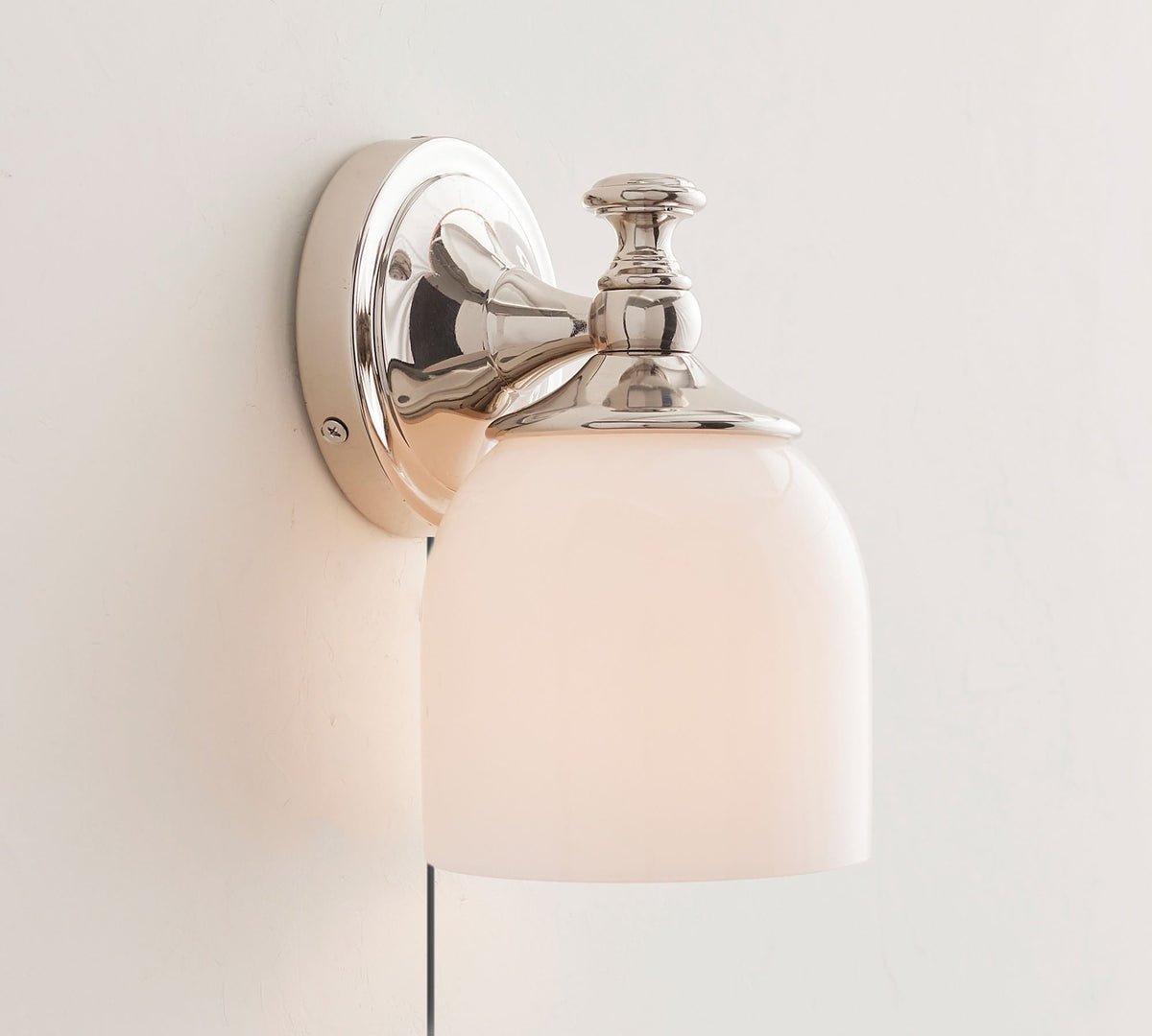 Celiaya aplique de pared con vidrio y enchufe enchufable