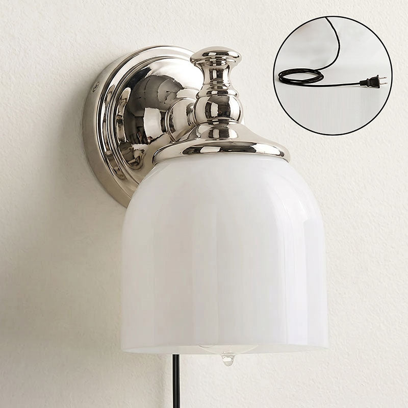 Celiaya aplique de pared con vidrio y enchufe enchufable