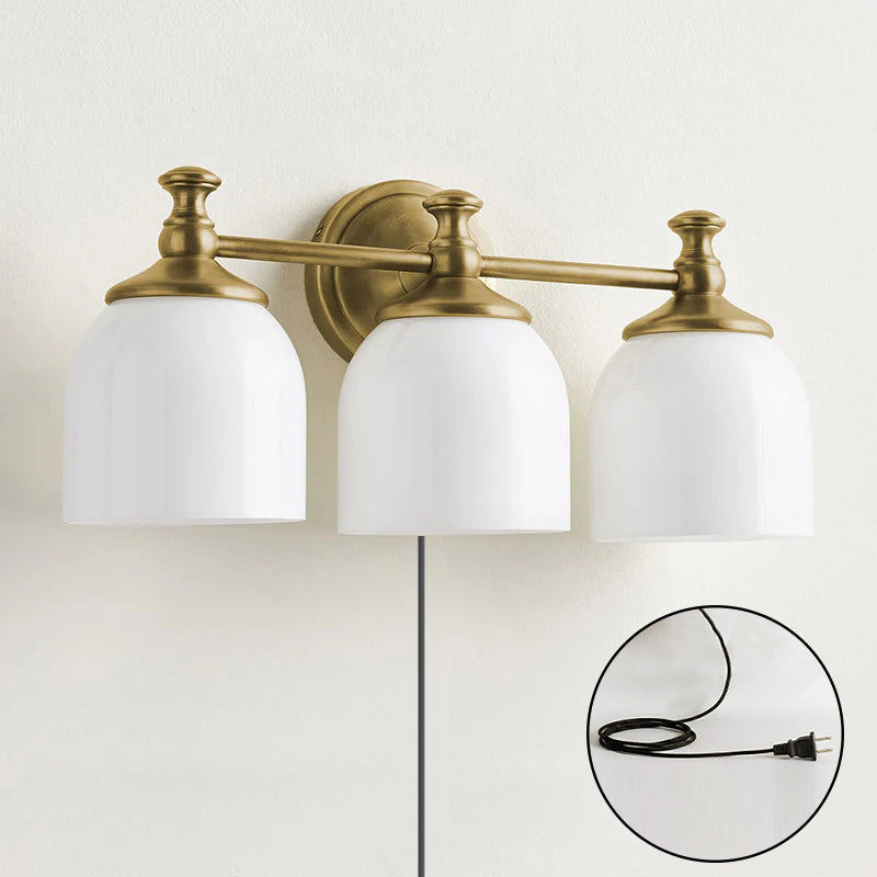 Celiaya aplique de pared con vidrio y enchufe enchufable