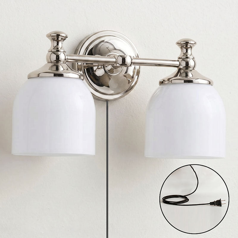 Celiaya aplique de pared con vidrio y enchufe enchufable