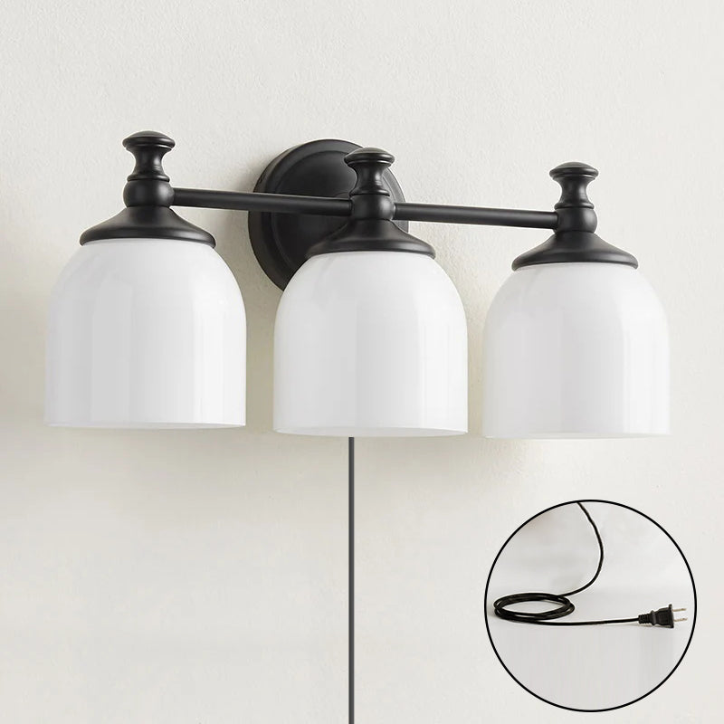 Celiaya aplique de pared con vidrio y enchufe enchufable