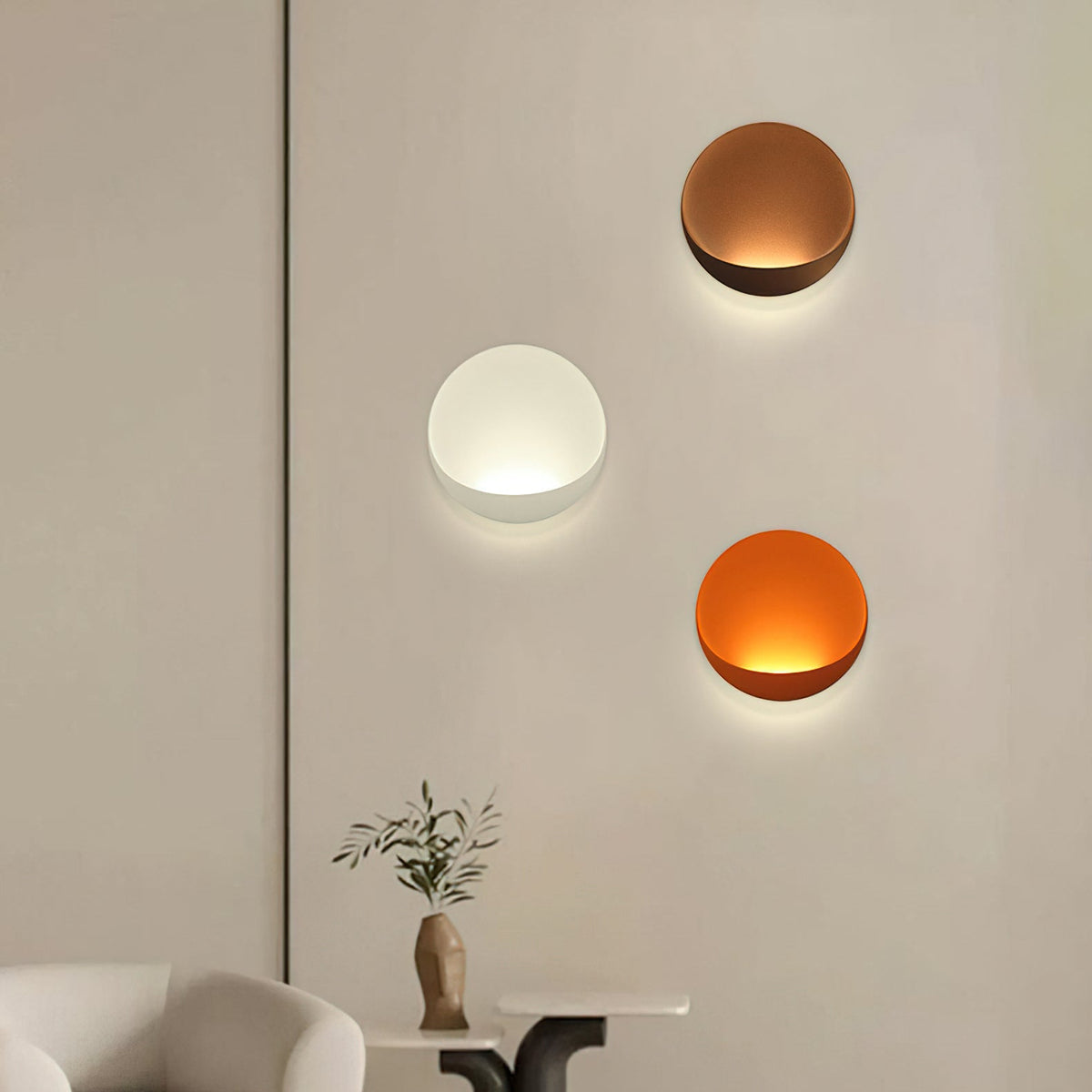 Flindt aplique de pared Redondo