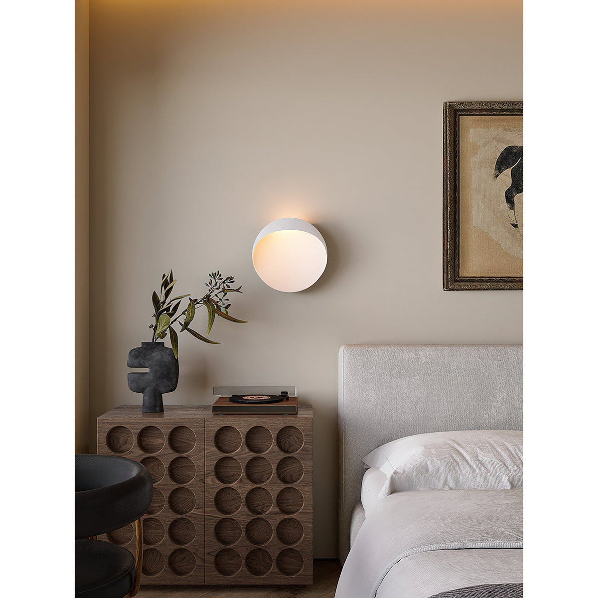 Flindt aplique de pared Redondo