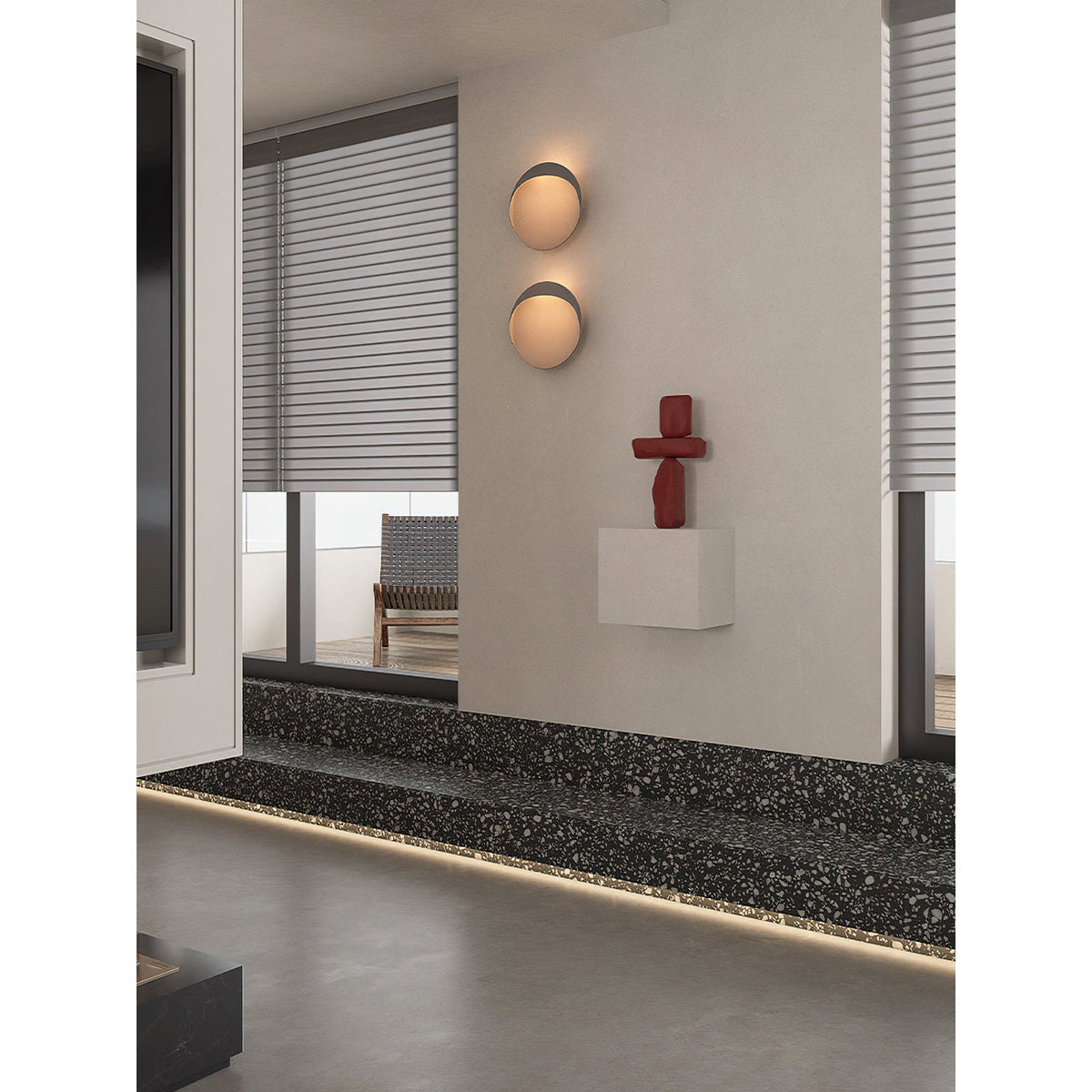 Flindt aplique de pared Redondo