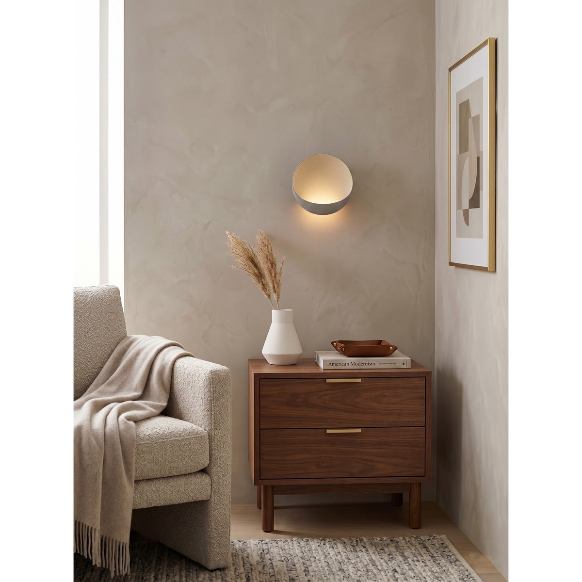 Flindt aplique de pared Redondo