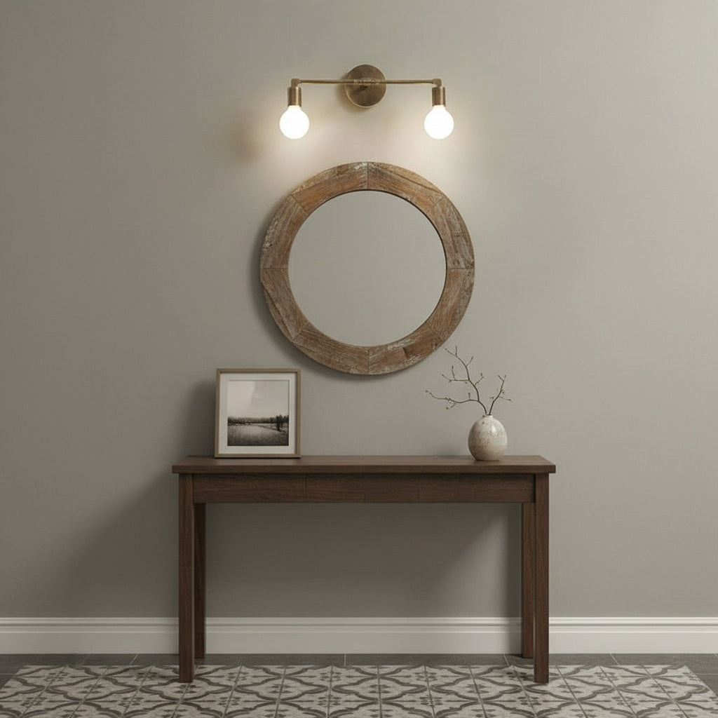 Karma aplique de pared doble en latón