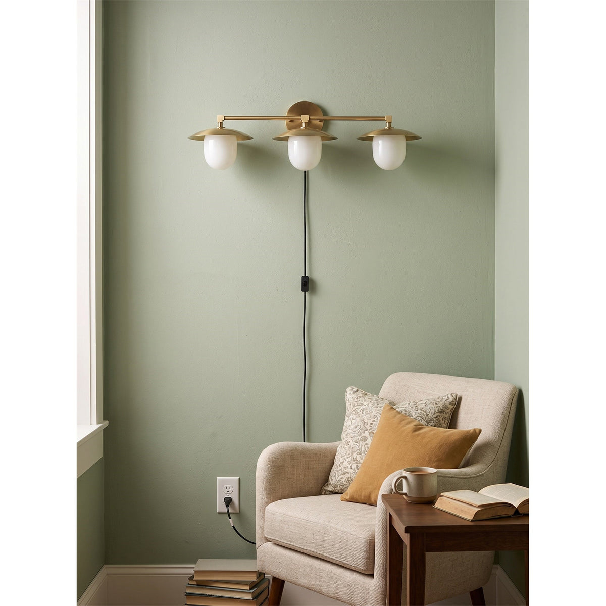 Aveniette Petite aplique de pared con enchufe enchufable