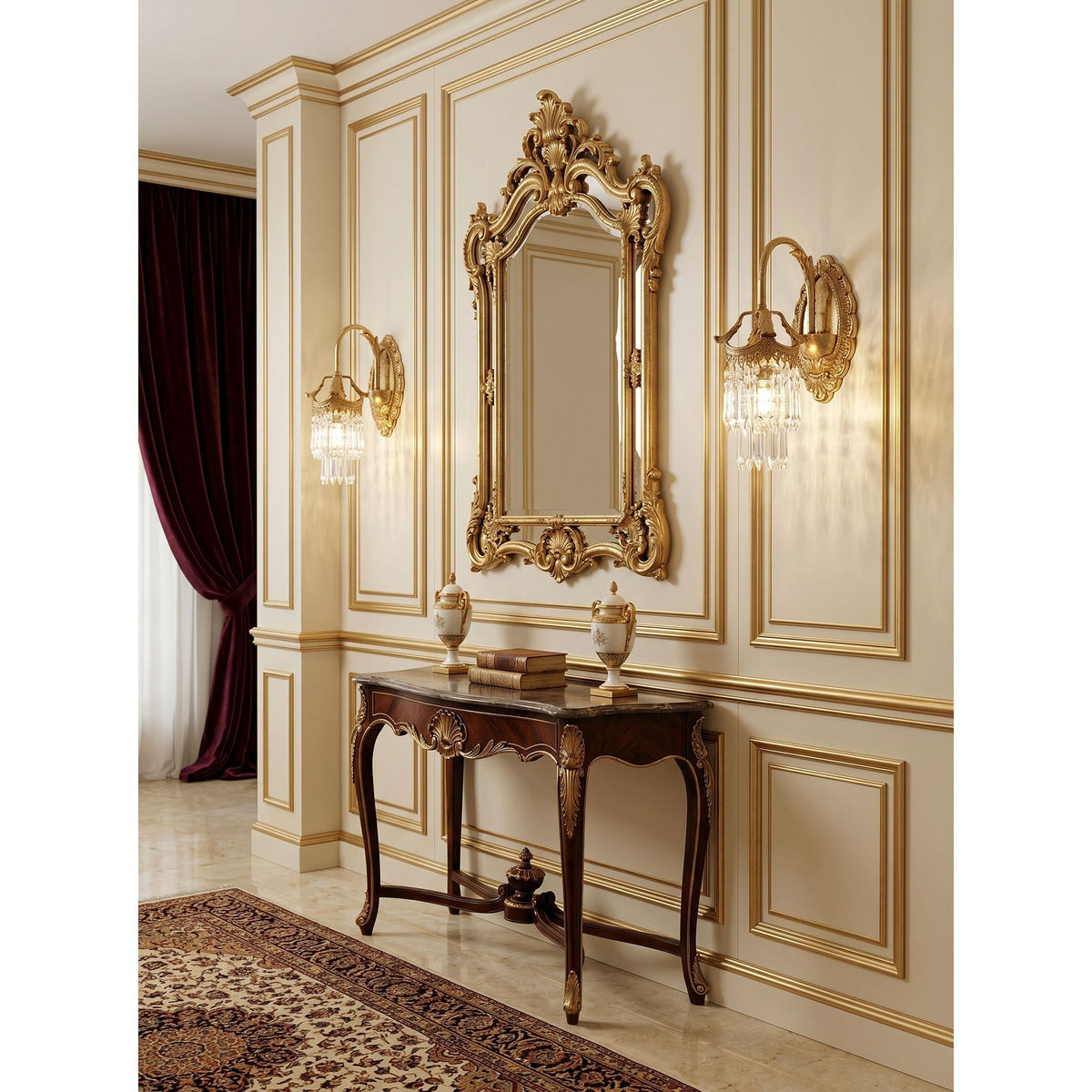 Mayfield aplique de pared de cristal