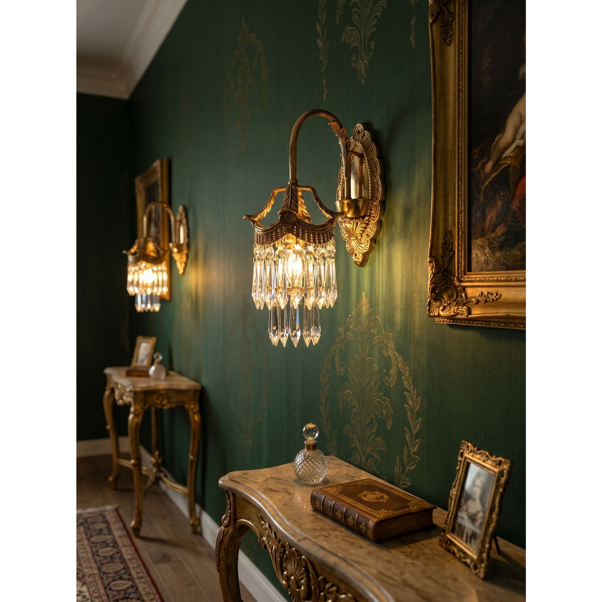 Mayfield aplique de pared de cristal