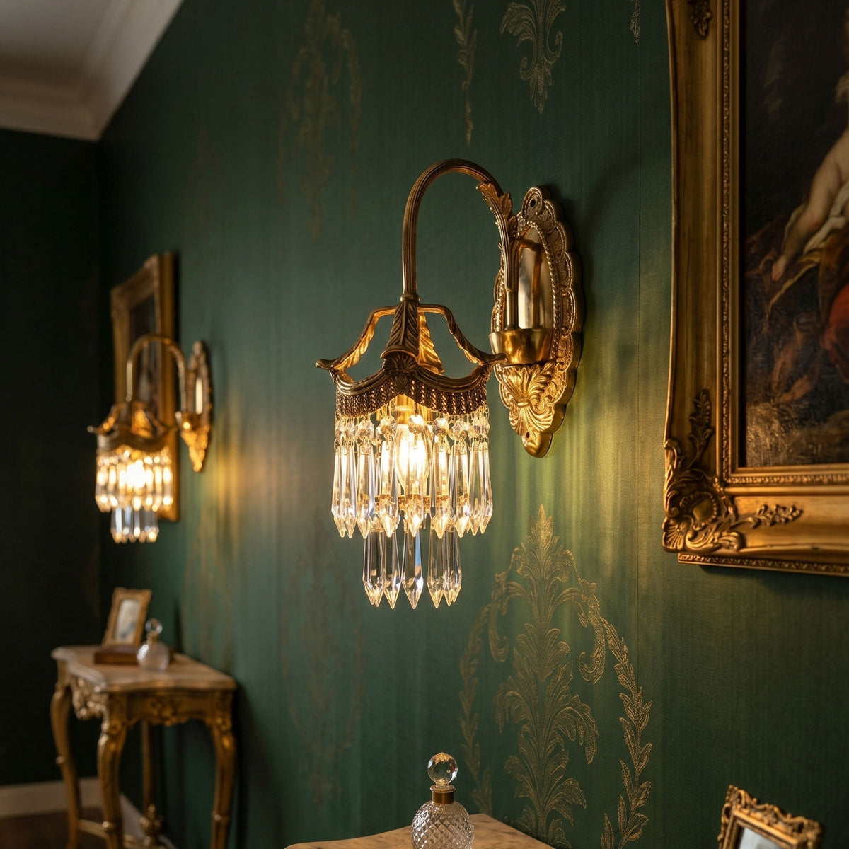 Mayfield aplique de pared de cristal