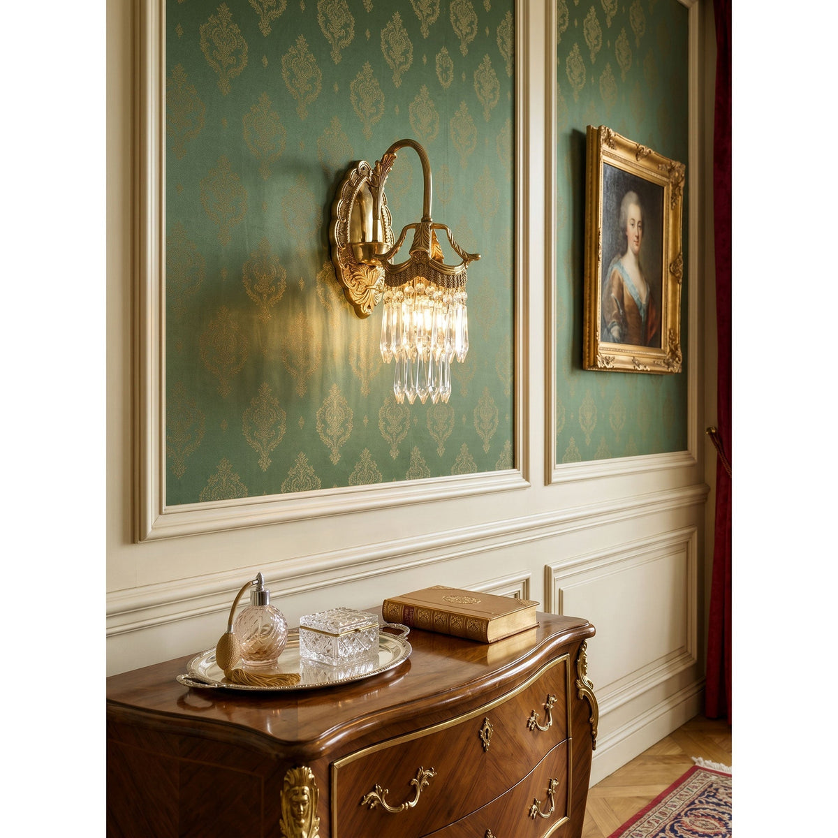 Mayfield aplique de pared de cristal