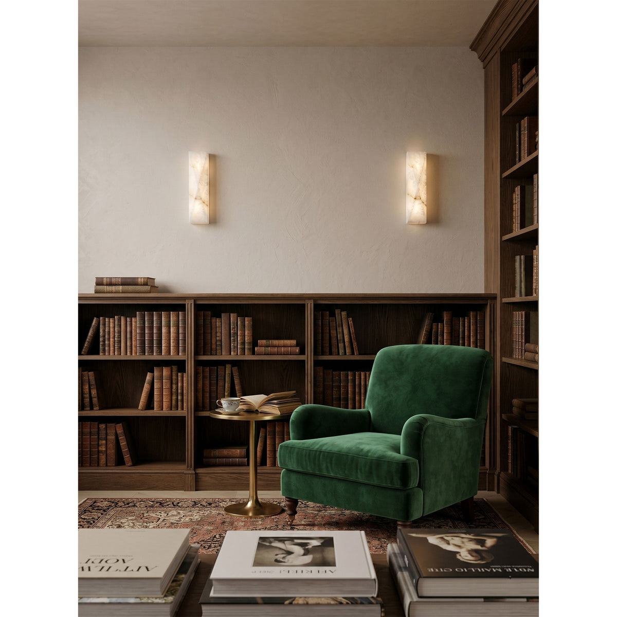 Aveninine aplique de pared alabastro