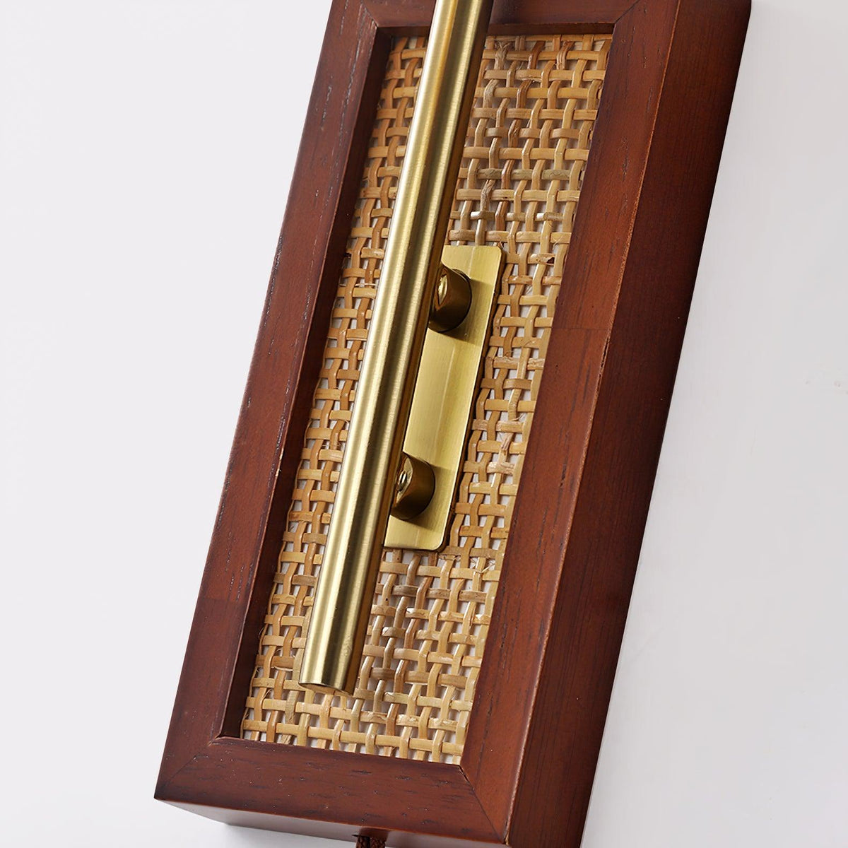 Brix aplique de pared Premium nórdico de arte en vidrio y bambú