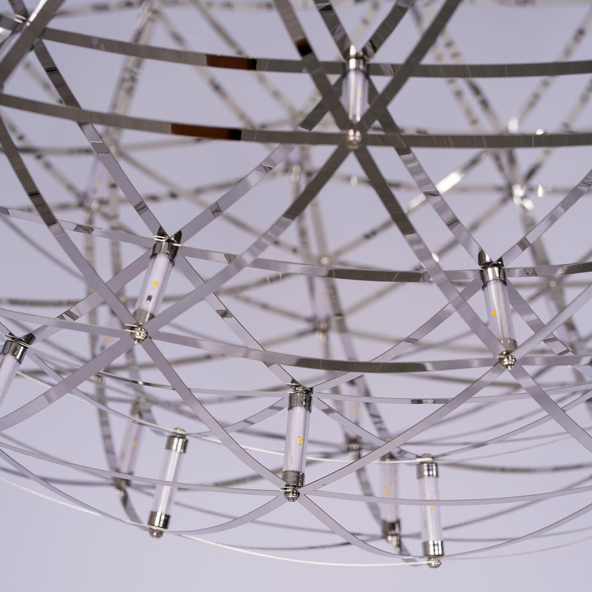 Delcourt plateado lámpara colgante Spark Ball