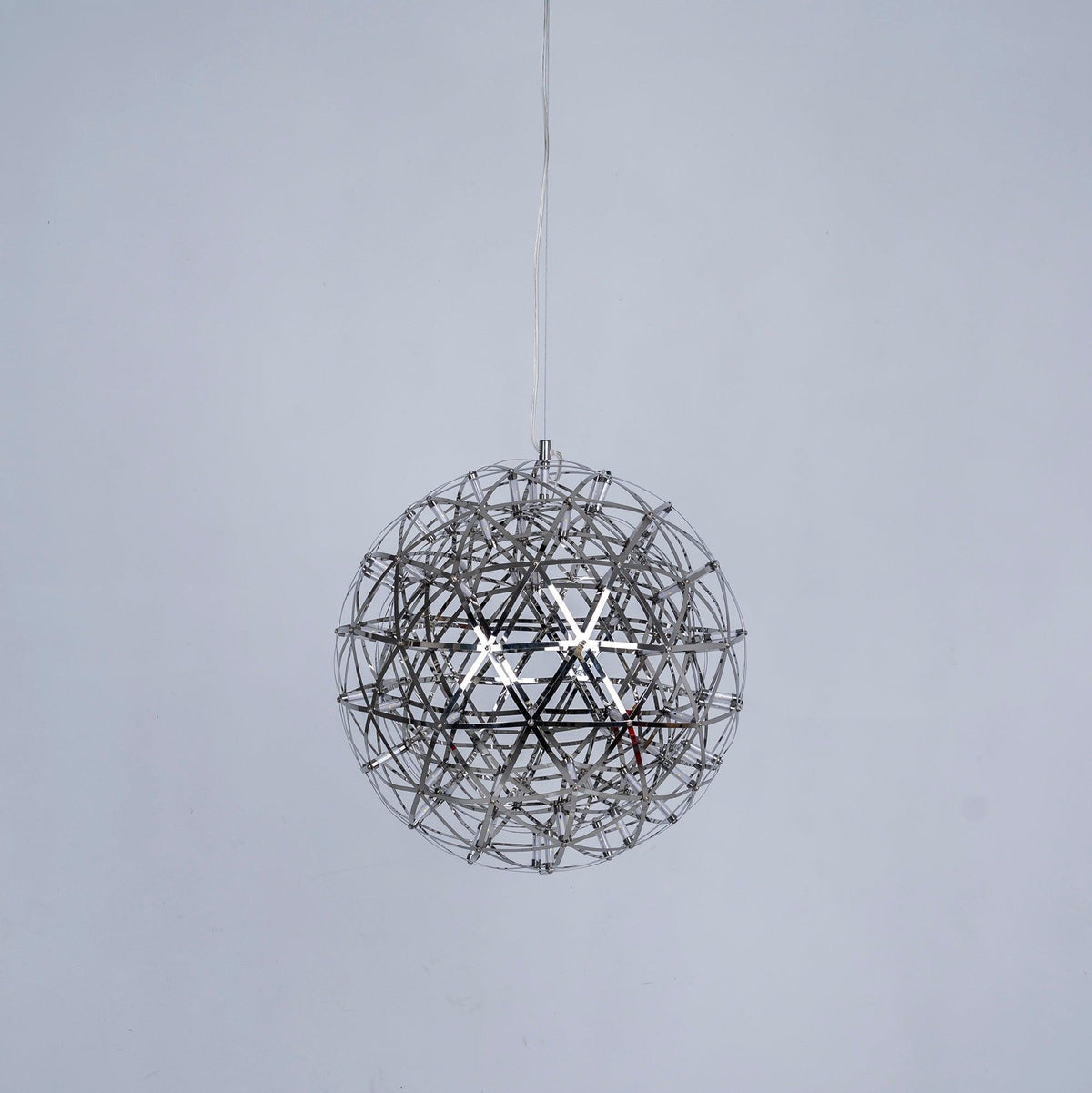 Delcourt plateado lámpara colgante Spark Ball