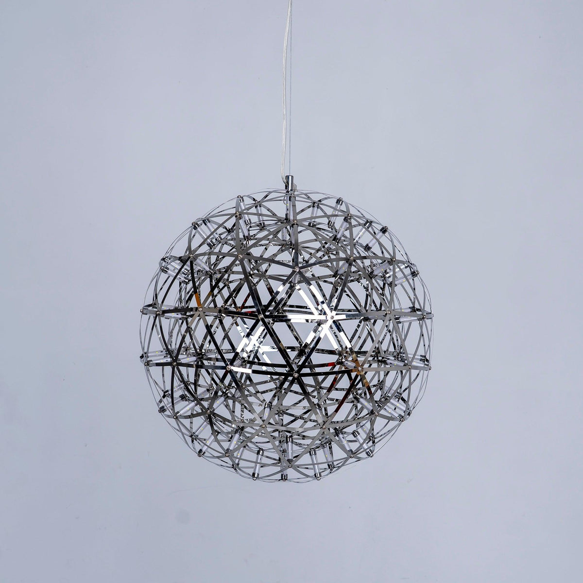 Delcourt plateado lámpara colgante Spark Ball