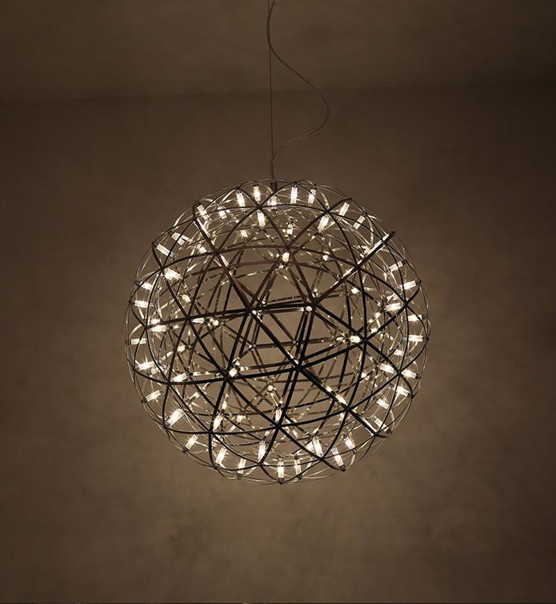 Delcourt plateado lámpara colgante Spark Ball