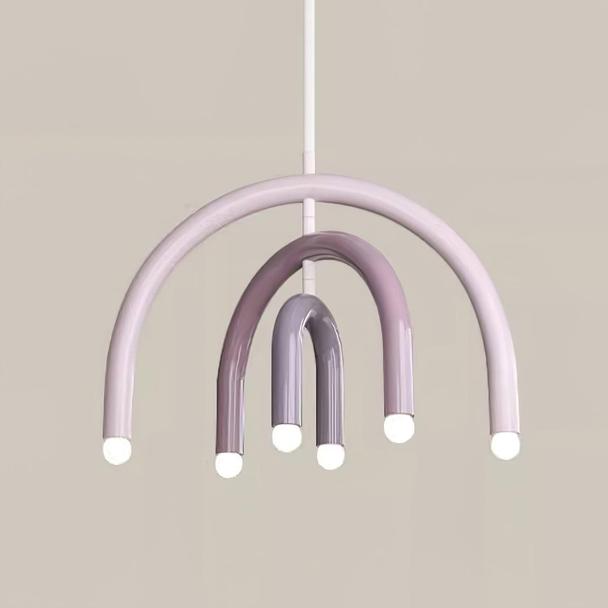 Lámpara colgante Rainbow moderna de metal para comedor