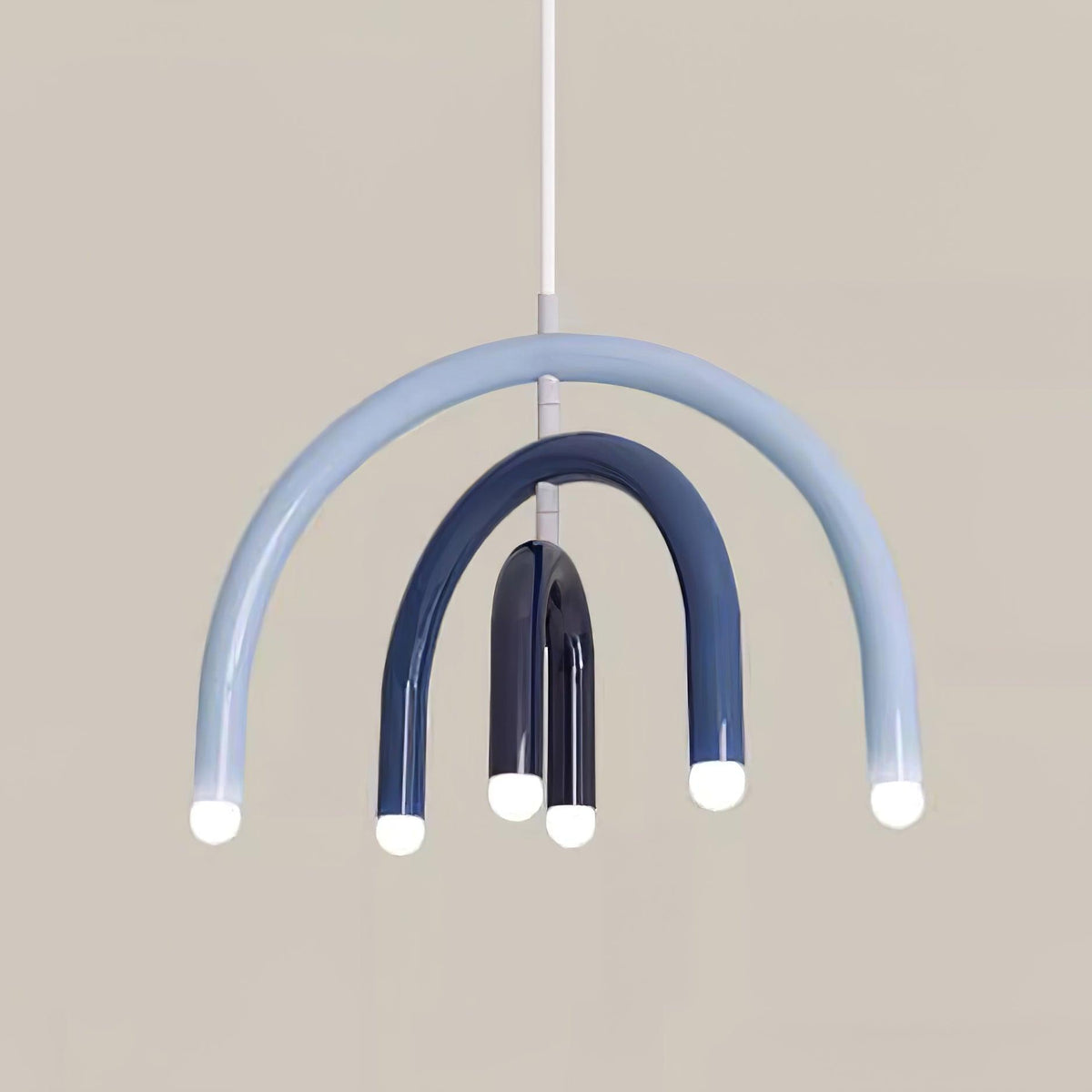 Lámpara colgante Rainbow moderna de metal para comedor