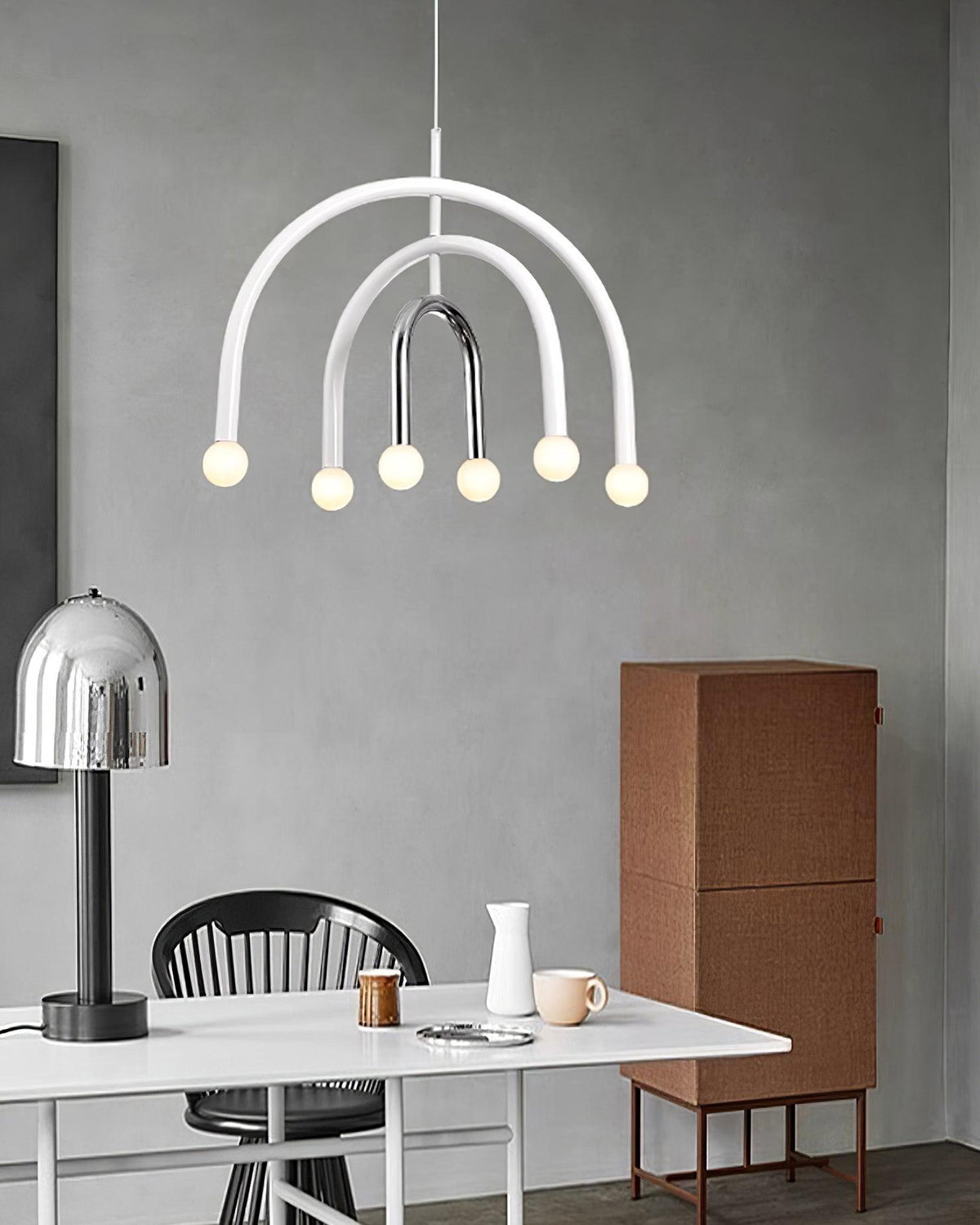Lámpara colgante Rainbow moderna de metal para comedor