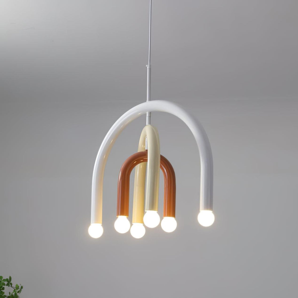 Lámpara colgante Rainbow moderna de metal para comedor