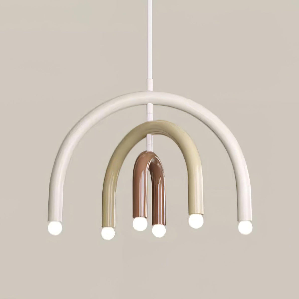 Lámpara colgante Rainbow moderna de metal para comedor