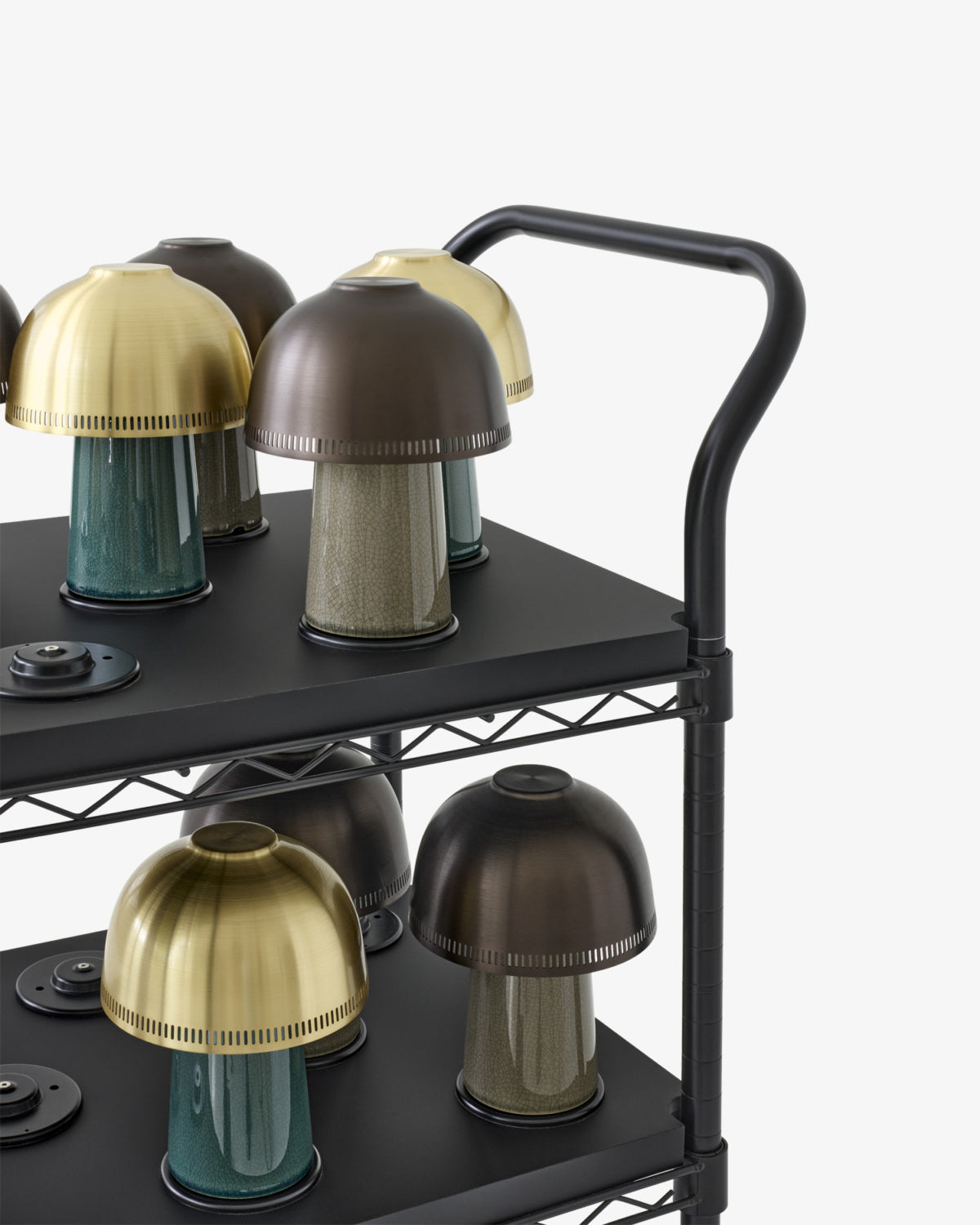 Raku lámpara de mesa