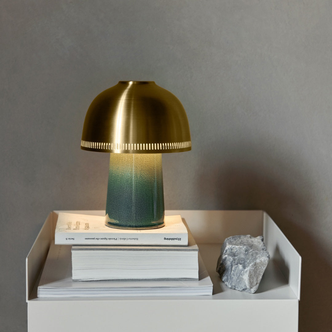 Raku lámpara de mesa