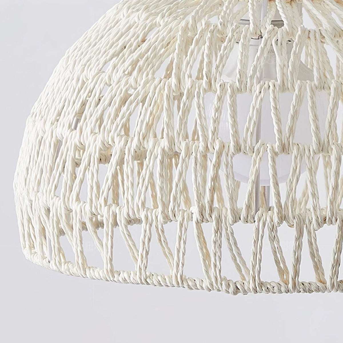 Calyran lámpara colgante de ratán y madera