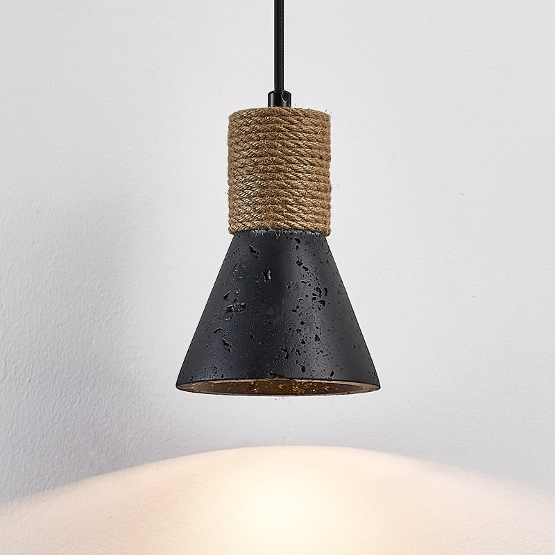 Ravena lámpara colgante cono de cuerda