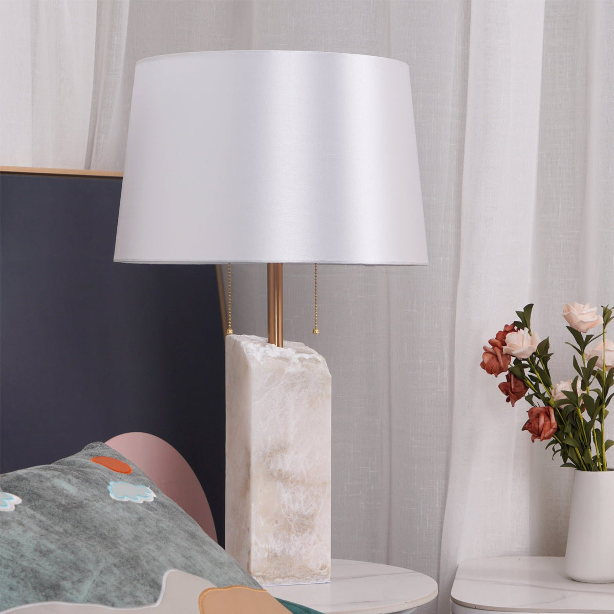 Gaveth lámpara de mesa minimalista de alabastro