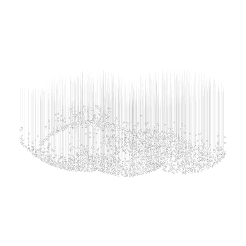 OreStone Grand Quartz cristal lámpara de araña personalizable