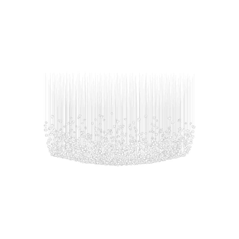 OreStone Grand Quartz cristal lámpara de araña personalizable