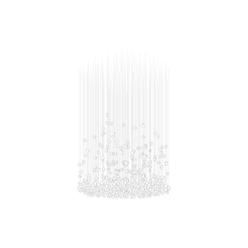 OreStone Grand Quartz cristal lámpara de araña personalizable