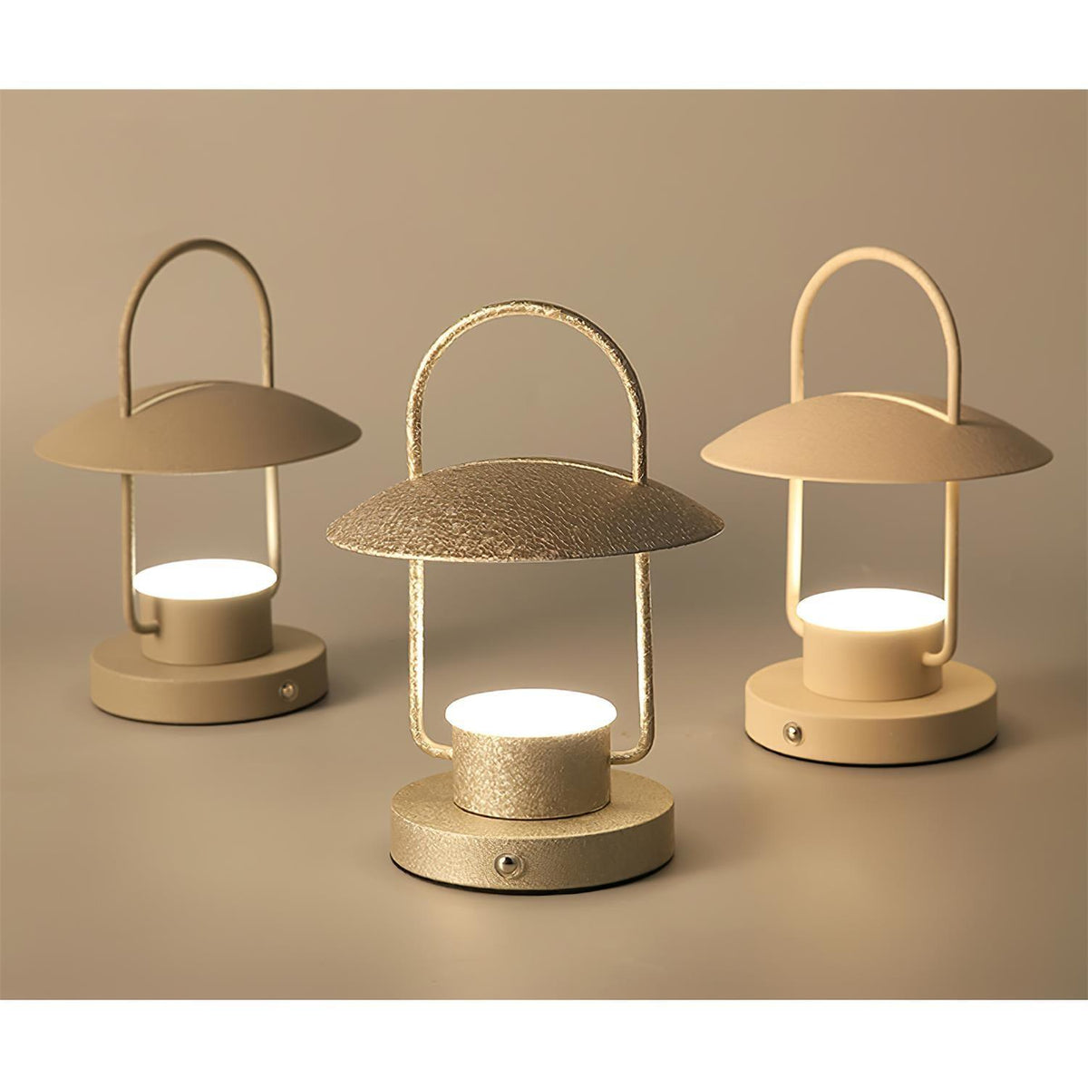 Solaran lámpara de mesa gris contemporánea