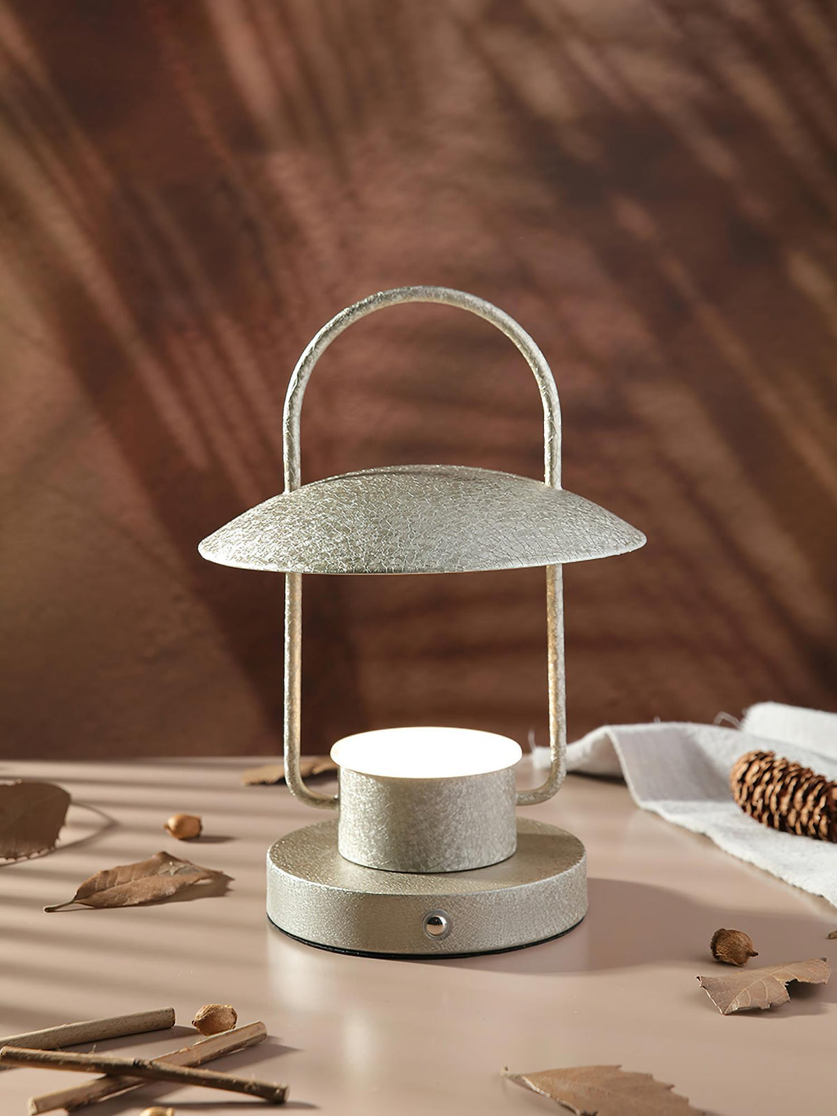 Solaran lámpara de mesa gris contemporánea