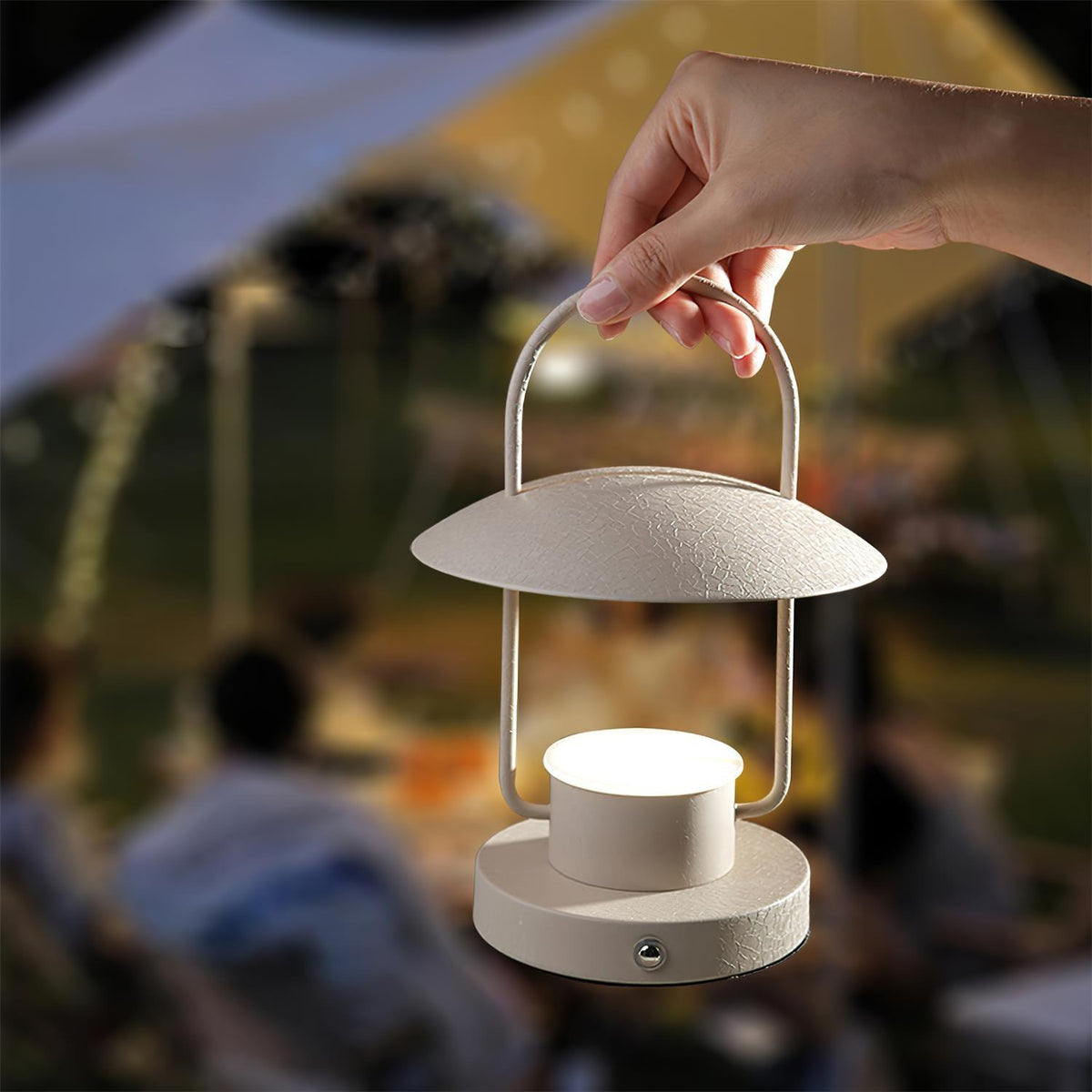 Solaran lámpara de mesa gris contemporánea