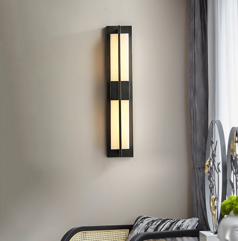Laxor aplique de pared alabastro latón